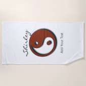 Yin Yang door Shirley Taylor Strandlaken (Voorkant)