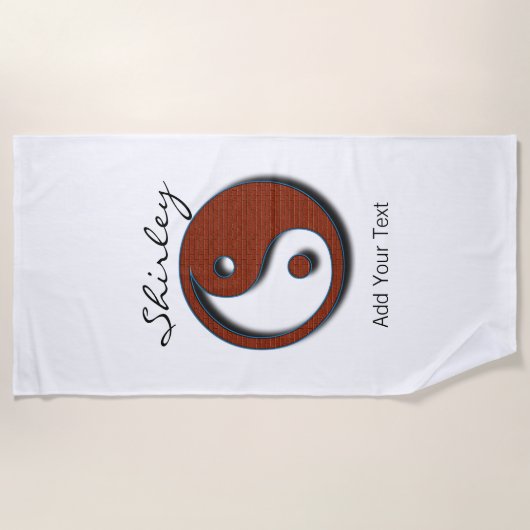 Yin Yang door Shirley Taylor Strandlaken (Voorkant)