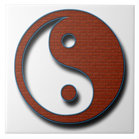 Yin Yang door Shirley Taylor Tegeltje (Voorkant)