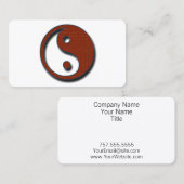Yin Yang door Shirley Taylor Visitekaartje (Voorkant / Achterkant)