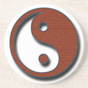 Yin Yang door Shirley Taylor Zandsteen Onderzetter