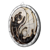 Yin yang Double Dragon Dartbord (Voorkant Rechts)