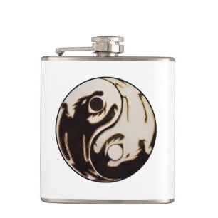 Yin yang Double Dragon Heupfles