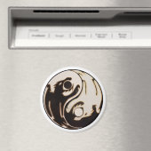 Yin yang Double Dragon Magneet (Insitu (Vaatwasser))
