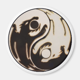 Yin yang Double Dragon Magneet
