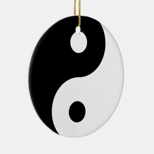 Yin Yang Double Sided Ornament Round (Rechts)