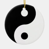 Yin Yang Double Sided Ornament Round (Voorkant)