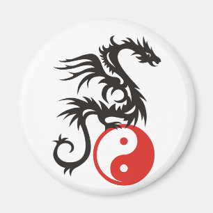 Yin & Yang Draak Magneet