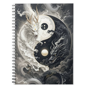 yin yang draak notitieboek