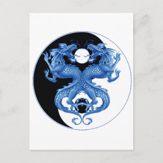 Yin Yang Dragon 2 Briefkaart