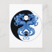 Yin Yang Dragon 2 Briefkaart (Voorkant)