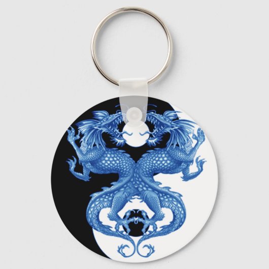 Yin Yang Dragon 2 Sleutelhanger (Voorkant)