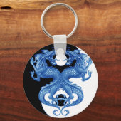 Yin Yang Dragon 2 Sleutelhanger (Voorkant)