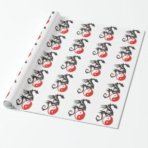 Yin & Yang Dragon Cadeaupapier