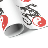 Yin & Yang Dragon Cadeaupapier (Rol Hoek)