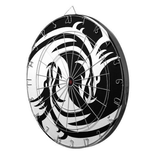 Yin Yang Dragon Dartbord (Voorkant Rechts)