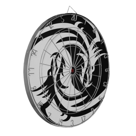 Yin Yang Dragon Dartbord (Voorkant Links)