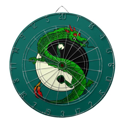 Yin Yang Dragon. Dartbord (Voorkant)