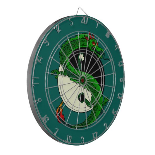 Yin Yang Dragon. Dartbord (Voorkant Links)