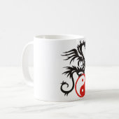 Yin & Yang Dragon Koffiemok (Voorkant links)