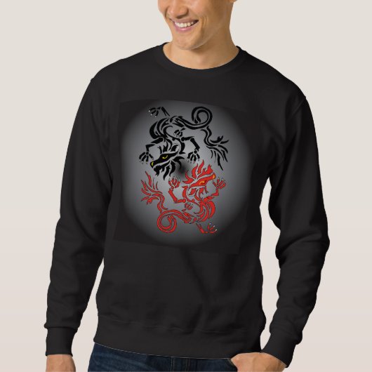 Yin/Yang dragon Moon Trui (Voorkant)