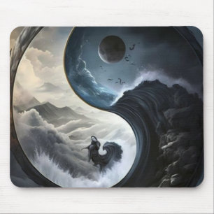 Yin Yang Dragon Muismat