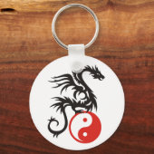 Yin & Yang Dragon Sleutelhanger (Voorkant)