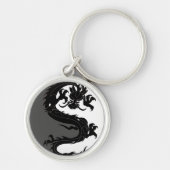 Yin Yang Dragon Sleutelhanger (Voorkant)