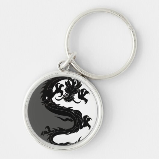 Yin Yang Dragon Sleutelhanger (Voorkant)