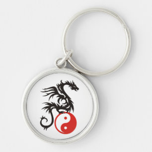 Yin & Yang Dragon Sleutelhanger