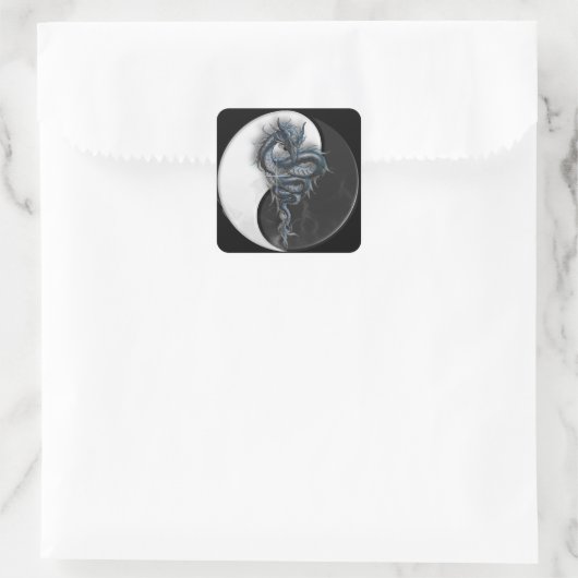Yin Yang Dragon Sticker (Tas)
