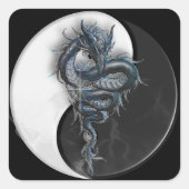 Yin Yang Dragon Sticker (Voorkant)