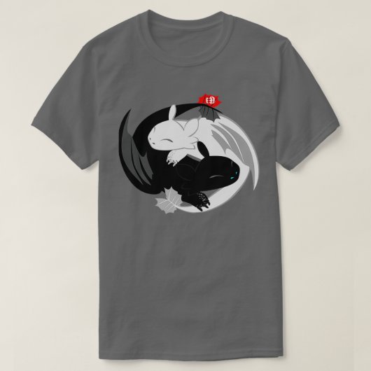 Yin Yang dragon T-shirt (Design voorkant)