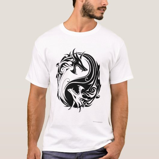 Yin Yang Dragon T-shirt (Voorkant)