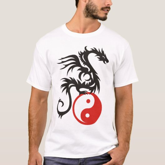 Yin & Yang Dragon T-shirt (Voorkant)