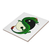 Yin Yang Dragon. Tegeltje (Zijkant)