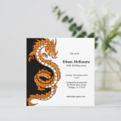 Yin Yang Dragon verjaardag thema Kaart (Staand voorkant)