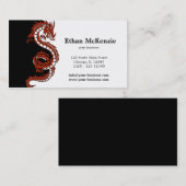 Yin Yang Dragon Visitekaartje (Voorkant / Achterkant)