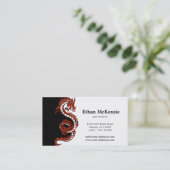 Yin Yang Dragon Visitekaartje (Staand voorkant)