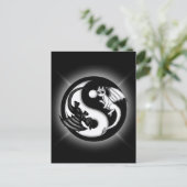 Yin Yang Dragons Briefkaart (Staand voorkant)