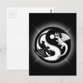 Yin Yang Dragons Briefkaart (Voorkant / Achterkant)