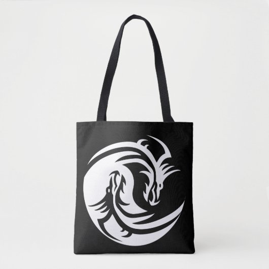 yin yang dragons canvas tas (Voorkant)
