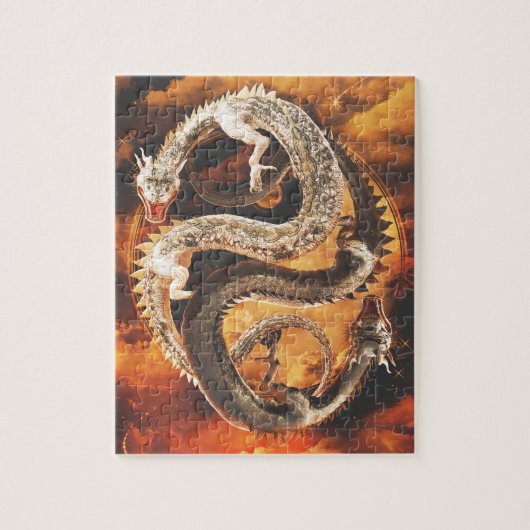 Yin Yang Dragons - Chaos Legpuzzel (Verticaal)