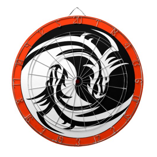 Yin Yang Dragons Dartbord (Voorkant)