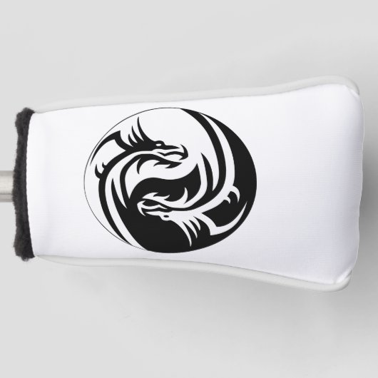 Yin Yang Dragons Golf Head Cover (Voorkant)