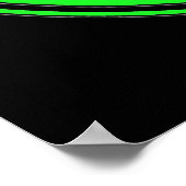 Yin Yang Dragons, groen en zwart Poster (Hoek)