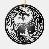 Yin Yang Dragons Keramisch Ornament (Voorkant)