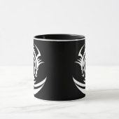 yin yang dragons koffiekop mok (Midden)