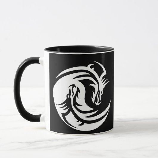 yin yang dragons koffiekop mok (Links)