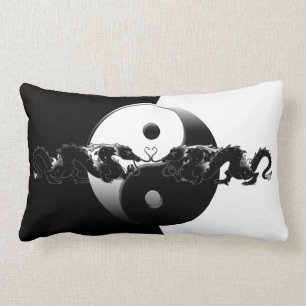 Yin Yang Dragons Kussen